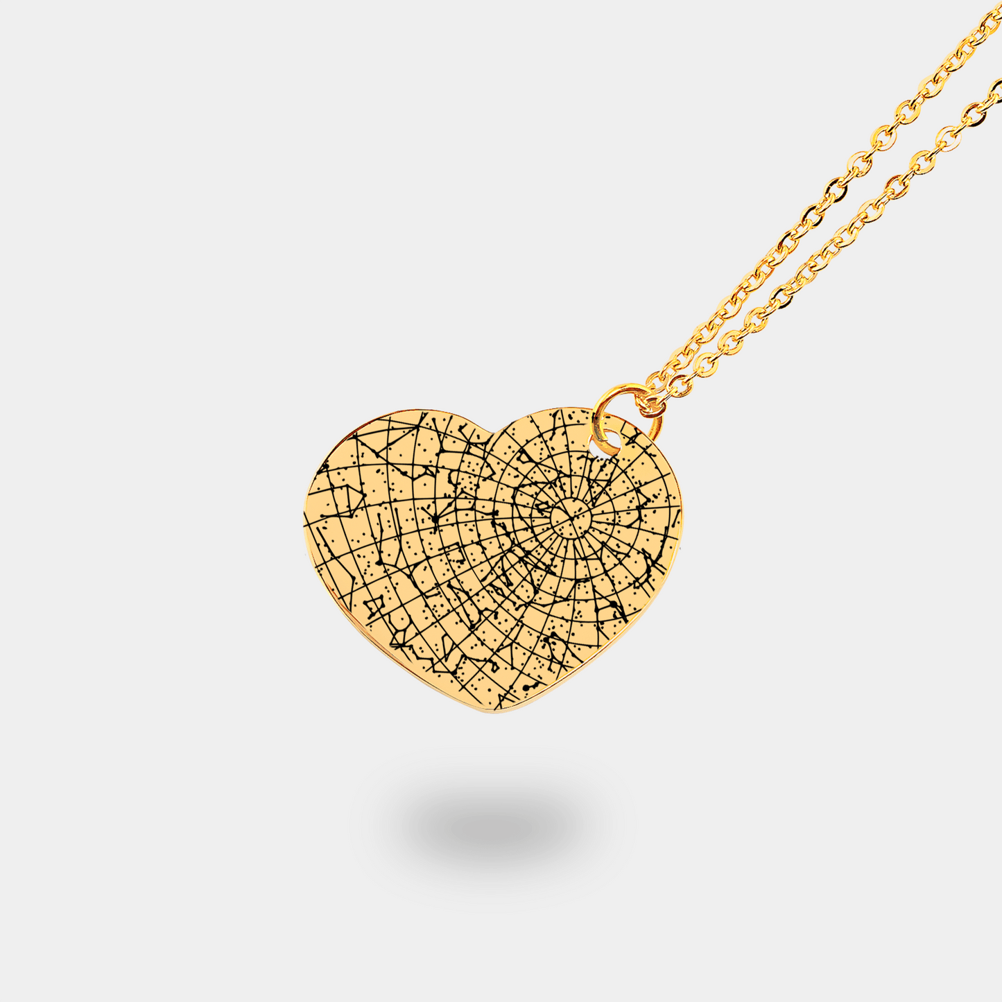 Star Map Heart Necklace