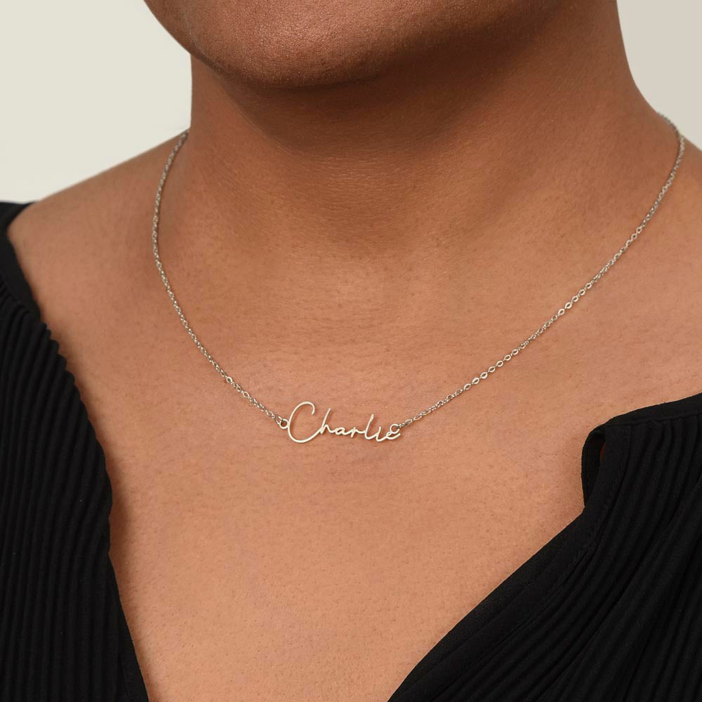 Personalized Signature Name Necklace