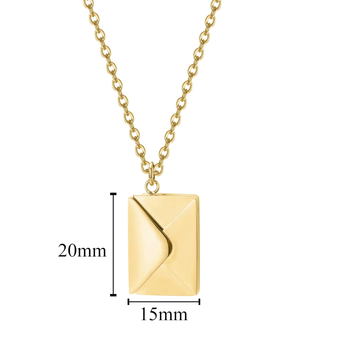 Personalized Envelope Necklace