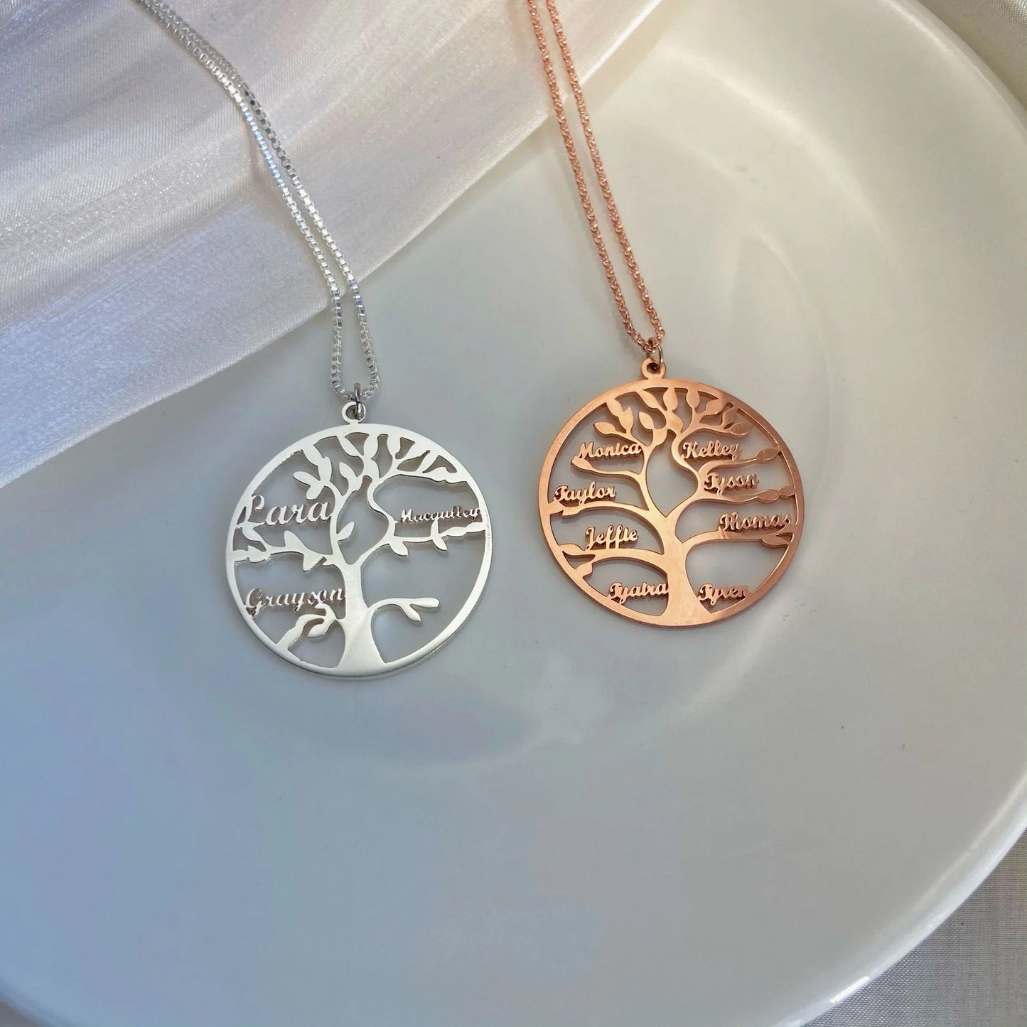 Tree of Life Necklace Personalized with up to 7 Names