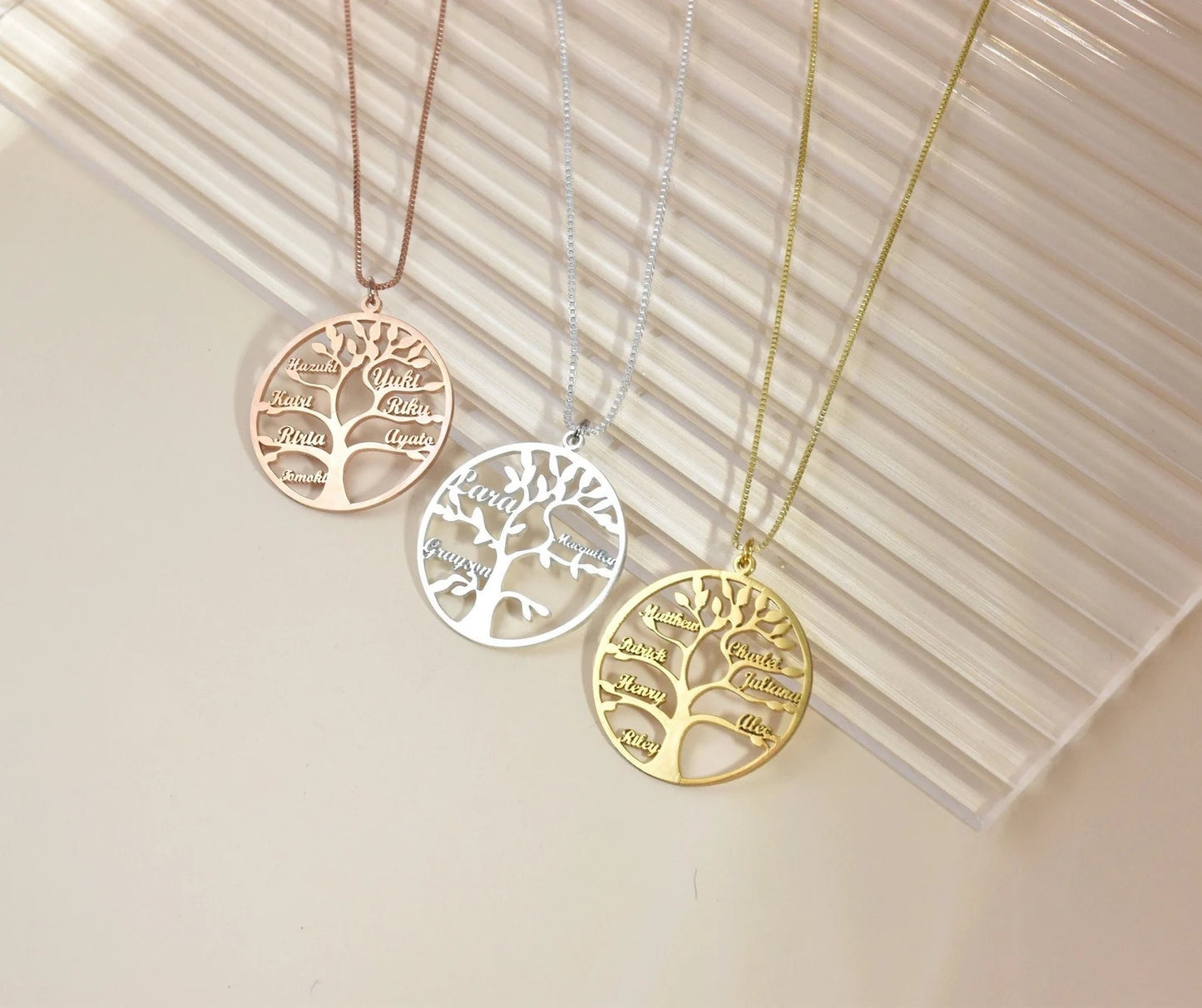 Tree of Life Necklace Personalized with up to 7 Names