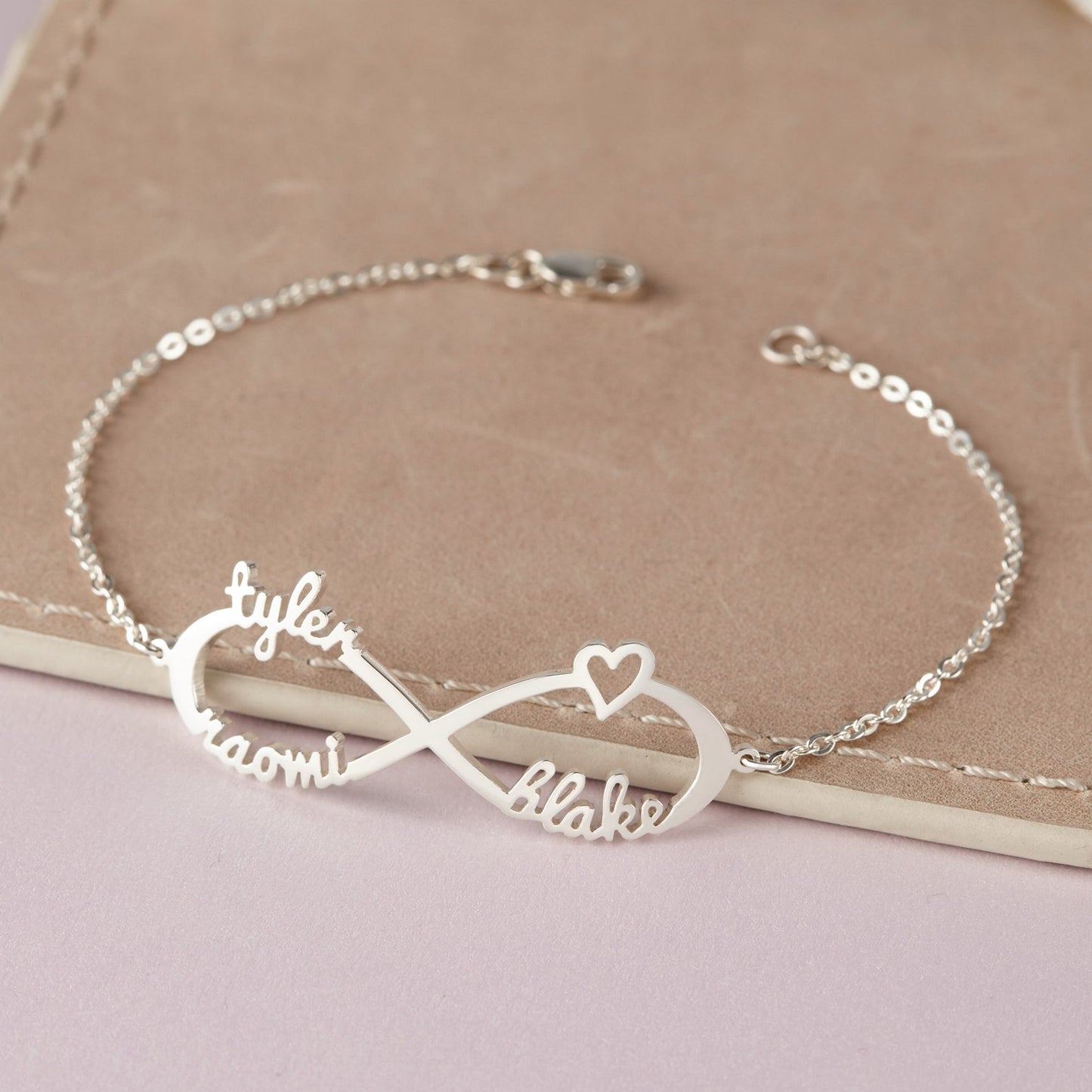 Infinity Bracelet With Up to 4 Names